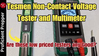 Tesmen NonContact Voltage Tester and Digital Multimeter Review [upl. by Corny]