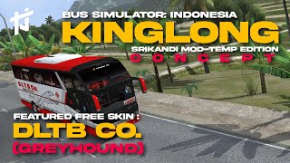 Srikandi Mod Temp KINGLONG  Concept  Feat Free Skin DLTB Co  BUSSID PH  Typhoon JIN [upl. by Euqinahs]