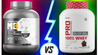 Biozyme Performance Whey vs GNC Pro Performance  Comparison video [upl. by Rieger]