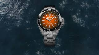 Edox SkyDiver Neptunian  Orange dial [upl. by Dorena]