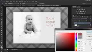 Hvordan lage et julekort i Photoshop  Utdannetno  Kurs og Nettstudier [upl. by Dickson]