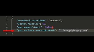 Como arreglar error php validate executable path vscode  2023 [upl. by Anaiek244]