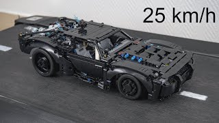 THE BATMAN BATMOBILE Drag Race LEGO Technic 42127 Fast Speed and CRASH Test [upl. by Brice]