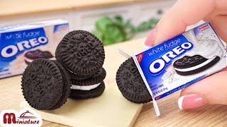 VIRAL MINIATURE CHURROS OREO  Korean Street Food  ASMR Cooking Mini Food [upl. by Eilraep]