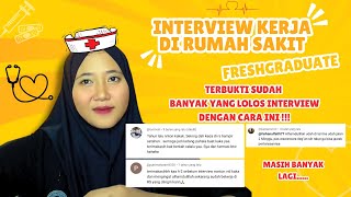 PERTANYAAN DAN JAWABAN INTERVIEW KERJA DI RUMAH SAKIT FRESHGRADUATE  2025 [upl. by Linkoski]