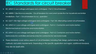 IEC Standards for circuit breaker [upl. by Fregger]