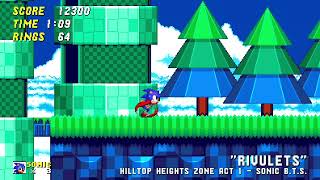 quotRivuletsquot Hilltop Heights Zone Act 1  Sonic Before the Sequel 16Bit Remix [upl. by Oigroeg]