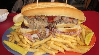 65lb Ultimate Destroyer BBQ Sandwich Challenge [upl. by Merkley793]