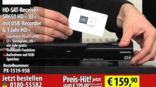 esoSAT HDSATReceiver SR650 HDCI mit USBRecorder amp 1 Jahr HD [upl. by Bridgid]