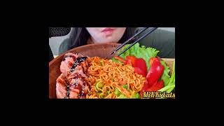 🔥 NOODLE asmr SPICY asmr mukbang samyang [upl. by Gnouc]