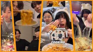 BTS BEYOND THE STAR DOCUMENTARY JUNGKOOK amp JIMIN cooking Buldak Spicy Carbonara Fire Noodles [upl. by Edva215]