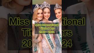 Miss International Winners missinternational missinternational2024 shorts [upl. by Tarkany]