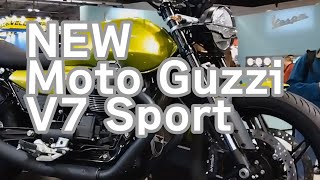 倒立フォークのV7 Moto Guzzi V7 Sport eicma2024 motoguzziv7 [upl. by Cenac]