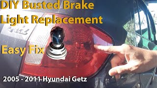 Easy Fix DIY Busted BrakeTail Light Replacement and Installation for 2005  2011 Hyundai Getz [upl. by Daggett]