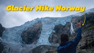 Buarbreen Glacier Vlog in Hindi Explore Norways Hidden Gem [upl. by Pliam679]