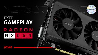 GPU RX 550 4GB GDDR5 128 BITS DUAL FAN  Teste gameplay [upl. by Ayel709]