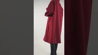 Made in Italy Scandic Funnel Coat Burgund [upl. by Rudy]