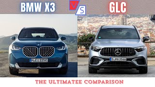 2025 BMW X3 Vs 2025 Mercedes GLC Comparison  Which Is The Best Compact Luxury SUV [upl. by Akem]