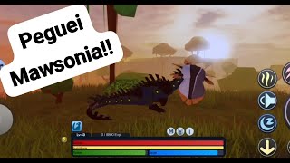 Capturei Peixe Raro no PréHistória Roblox Mawsonia I Caught Prehistoria ROBLOX PTBR [upl. by Coray]