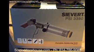 Demonstrating the Sievert PSI 3380 Portable Gas Soldering Torch [upl. by Blank991]