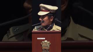 IPS Nisha Yadavs Speech at Rashtrapati Bhavan  IPS Shorts Motivational Video [upl. by Ydnil]