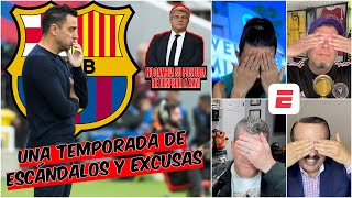 BARCELONA Una temporada con más ESCÁNDALOS que resultados XAVI con un pie fuera  Exclusivos [upl. by Arriat178]