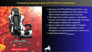 Comparing Gaming Chairs GTPLAYER vs Competitors [upl. by Melisenda]