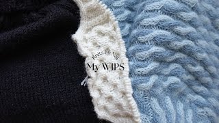 My Current Knits  Test Knitting Dagmar Jacket Interval Sweater Update etc [upl. by Tilly]