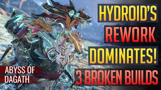 Warframe  HYDROID REWORK 3 Different Broken Builds to Try [upl. by Anderegg996]