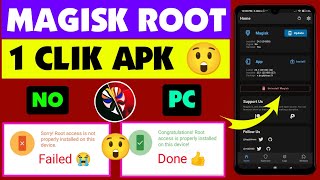 How To Magisk Root 1 Clik Any Android 13 12 11 10 9 8  Without Pc Kingroot  Mkteasysu Github [upl. by Wilkens]