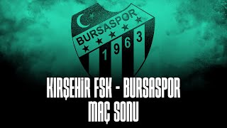 Kırşehir FSKBursaspor MAÇ SONU [upl. by Nidnerb700]