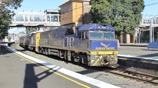 Australian Trains Indian Pacific Homebush Sydney 31Aug13 [upl. by Lagas554]