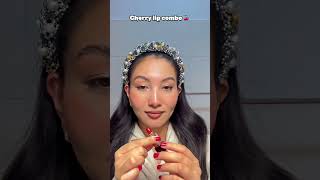 Cherry lip combo with makeup artistry Anuja 🌸🍒cherry lipcombo makeup lipcolor lipmakeup [upl. by Cassady]