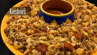 Koshari  Kushari  Egyptian Rice Lentils and macaroni with Tomato sauce Recipe  RKC [upl. by Angrist]