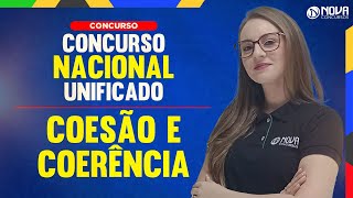 Concurso Nacional Unificado CNU PORTUGUÊS  COESÃO E COERÊNCIA [upl. by Trinidad]