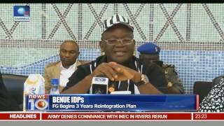 Benue IDPs FG Begins 3Year Reintegration Plan [upl. by Monarski]