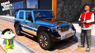 Franklin amp Shinchan Buy New Diamond Mahindra 5 Door Thar Roxx Car in Gta 5  Gta V Gameplay [upl. by Bonucci]