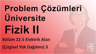 Üniversite Fizik II  Bölüm 226 Elektrik Alan Çizgisel Yük Dağılımı 3 [upl. by Ocinom]