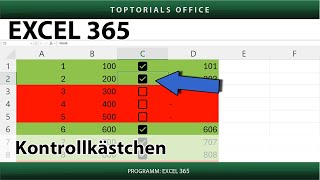 Kontrollkästchen  Checkboxen in Excel ganz einfach [upl. by Saba]