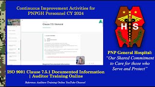 ISO 9001 Clause 7 5 Documented Information  Auditor Training Online [upl. by Avilla]