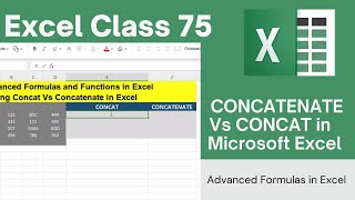 Using CONCATENATE vs CONCAT Function in Excel Key Differences Explained [upl. by Nona523]