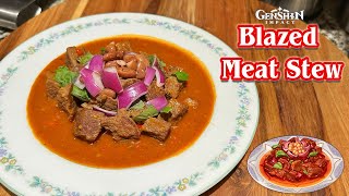 Blazed Meat Stew Recipe from Genshin Impact  ALEX MAKES [upl. by Mahala851]