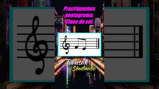 Practiquemos pentagrama lecturamusical educacionmusical [upl. by Yorker523]