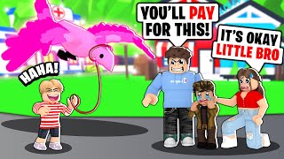 He STOLE Our LITTLE BROTHERS MEGA NEON PHOENIX We Got REVENGE Roblox Adopt Me [upl. by Harihat]