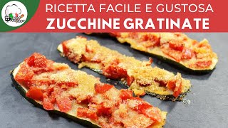 Zucchine gratinate al forno in 1 minuto  ricette veloci  FoodVlogger [upl. by Eenel]