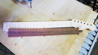 CNC routing a Fender Stratocaster  Telecaster Replacement Fretboard [upl. by Ligriv]