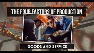 Four Factors of Production  Economics Lesson [upl. by Cordey717]