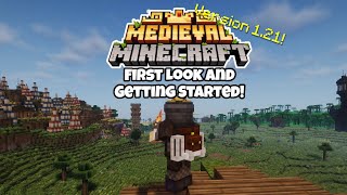 Lets Try Medieval Minecraft MMC3 Fabric Modpack  Getting Started  Minecraft 121 [upl. by Ayhtak]