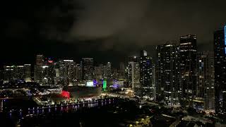 Miami at Night in Stunning 4K  CopyrightFree Video [upl. by Lyret]