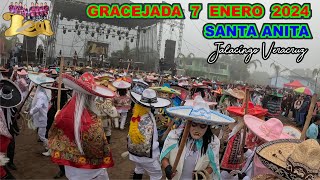 Gracejada en Santa Anita Jalacingo Veracruz 7 enero 2024 1 Pelea y el 🔊GRUPO LEAL🎹 [upl. by Sheri]